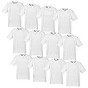Darrahopens Fashion > Men's Fashion > Men's Tops & T-shirts 12X BULK Plain T Shirt 100% COTTON Assorted Colours S - XXL Mens Womens Top - White