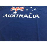 Darrahopens Fashion > Men's Fashion > Men's Tops & T-shirts Adult AUSTRALIAN T Shirt Australia Day 100% COTTON Souvenir Tee Top Flag - Blue - Small