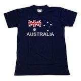 Darrahopens Fashion > Men's Fashion > Men's Tops & T-shirts Adult AUSTRALIAN T Shirt Australia Day 100% COTTON Souvenir Tee Top Flag - Blue - Small