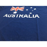 Darrahopens Fashion > Men's Fashion > Men's Tops & T-shirts Adult AUSTRALIAN T Shirt Australia Day 100% COTTON Souvenir Tee Top Flag - Blue - XX-Large