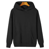 Darrahopens Fashion > Men's Fashion > Men's Tops & T-shirts M Black Men's Classic Fleece Pullover Hoodie - Warm & Cozy Winter Essential