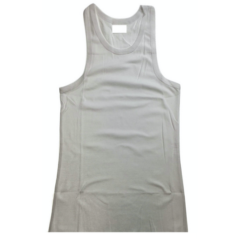 Darrahopens Fashion > Men's Fashion > Men's Tops & T-shirts Mens PLAIN SINGLET 100% Cotton Blank Slim Tank Top Gym Basic Casual S-3XL - White - M