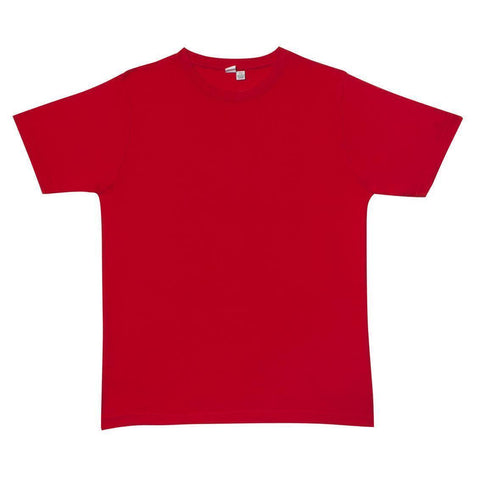 Darrahopens Fashion > Men's Fashion > Men's Tops & T-shirts Plain T-Shirt 100% COTTON Basic Blank Tee Mens Ladies Casual BULK Adults - Red - L