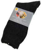 Darrahopens Fashion > Men's Fashion > Men's Underwear & Socks 1 Pair Merino Wool Blend Woolen Work Socks Hiking Heavy Duty Warm Winter Thermal - Black - 11-14