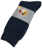 Darrahopens Fashion > Men's Fashion > Men's Underwear & Socks 1 Pair Merino Wool Blend Woolen Work Socks Hiking Heavy Duty Warm Winter Thermal - Navy - 11-14