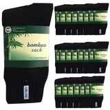 Darrahopens Fashion > Men's Fashion > Men's Underwear & Socks 24 Pairs BAMBOO SOCKS Mens Heavy Duty Premium Thick Work Socks Cushion BULK - Black In Australia - Darrahopens