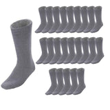 Darrahopens Fashion > Men's Fashion > Men's Underwear & Socks 24 Pairs BAMBOO SOCKS Mens Heavy Duty Premium Thick Work Socks Cushion BULK - Charcoal Grey In Australia - Darrahopens