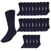 Darrahopens Fashion > Men's Fashion > Men's Underwear & Socks 24 Pairs BAMBOO SOCKS Mens Heavy Duty Premium Thick Work Socks Cushion BULK - Navy Blue In Australia - Darrahopens