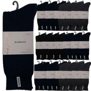 24 Pairs PREMIUM BAMBOO SOCKS Mens Heavy Duty Thick Work Socks BULK Cushion - Assorted Colour Pack In Australia - Darrahopens