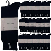 Darrahopens Fashion > Men's Fashion > Men's Underwear & Socks 24 Pairs PREMIUM BAMBOO SOCKS Mens Heavy Duty Thick Work Socks BULK Cushion - Navy Blue In Australia - Darrahopens