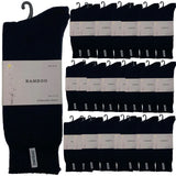 Darrahopens Fashion > Men's Fashion > Men's Underwear & Socks 24 Pairs PREMIUM BAMBOO SOCKS Mens Heavy Duty Thick Work Socks BULK Cushion - Navy Blue In Australia - Darrahopens