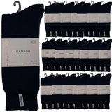 Darrahopens Fashion > Men's Fashion > Men's Underwear & Socks 24 Pairs PREMIUM BAMBOO SOCKS Mens Heavy Duty Thick Work Socks BULK Cushion - Navy Blue In Australia - Darrahopens