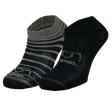 Darrahopens Fashion > Men's Fashion > Men's Underwear & Socks 2pk BRBL Baloo Ankle Socks Low Cut MADE IN ITALY  - Dark Grey/Mid Grey - L