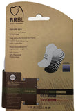 Darrahopens Fashion > Men's Fashion > Men's Underwear & Socks 2pk BRBL Baloo Ankle Socks Low Cut MADE IN ITALY  - Dark Grey/Mid Grey - L