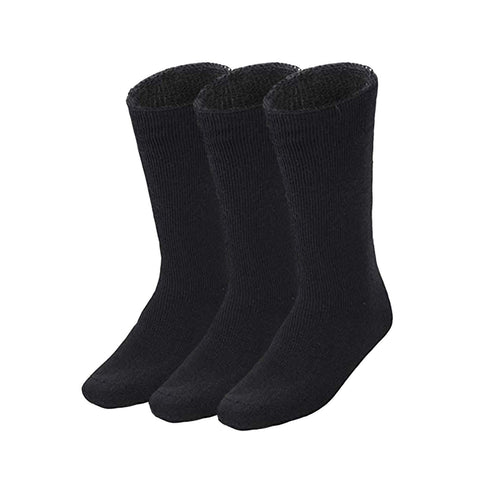 Darrahopens Fashion > Men's Fashion > Men's Underwear & Socks 3 Pairs BAMBOO SOCKS Mens Heavy Duty Premium Thick Work Socks Cushion BULK - Black - 11-14