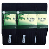 Darrahopens Fashion > Men's Fashion > Men's Underwear & Socks 3 Pairs BAMBOO SOCKS Mens Heavy Duty Premium Thick Work Socks Cushion BULK - Navy Blue - 11-14