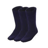 Darrahopens Fashion > Men's Fashion > Men's Underwear & Socks 3 Pairs BAMBOO SOCKS Mens Heavy Duty Premium Thick Work Socks Cushion BULK - Navy Blue - 6-11