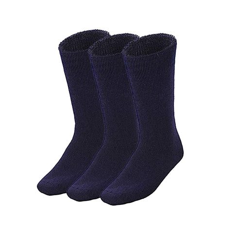 Darrahopens Fashion > Men's Fashion > Men's Underwear & Socks 3 Pairs BAMBOO SOCKS Mens Heavy Duty Premium Thick Work Socks Cushion BULK - Navy Blue - 6-11