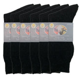 Darrahopens Fashion > Men's Fashion > Men's Underwear & Socks 6 Pairs Merino Wool Blend Woolen Work Socks Hiking Heavy Duty Warm Thermal Bulk - Black - 11-14