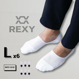 Darrahopens Fashion > Men's Fashion > Men's Underwear & Socks 6X Rexy Cushion No Show Ankle Socks Large Non-Slip Breathable WHITE
