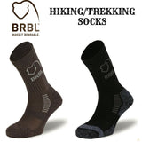 Darrahopens Fashion > Men's Fashion > Men's Underwear & Socks BRBL Bjorn Socks Cotton Blend Outdoor Hiking Trekking Adventure Mountain Comfort - Sage - S