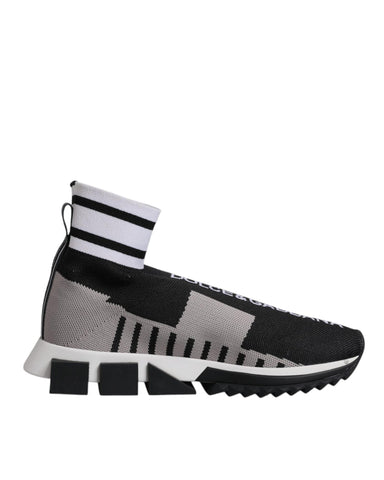 Darrahopens Fashion > Men's Fashion > Men's Underwear & Socks Dolce & Gabbana Women's Black Gray Sorrento Socks  Sneakers Shoes - 36 EU