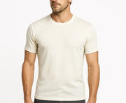 Darrahopens Fashion > Men's Fashion > Men's Underwear & Socks Mens 100% Pure Merino Wool Crew Neck Short Sleeve Top T Shirt Thermal Underwear - Natural In Australia - Darrahopens