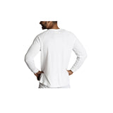 Darrahopens Fashion > Men's Fashion > Men's Underwear & Socks Mens Merino Wool Blend Long Sleeve Thermal Top Underwear Thermals Base Layer - Beige - S