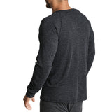 Darrahopens Fashion > Men's Fashion > Men's Underwear & Socks Mens Merino Wool Blend Long Sleeve Thermal Top Underwear Thermals Base Layer - Black - L