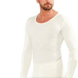 Darrahopens Fashion > Men's Fashion > Men's Underwear & Socks Mens THERMAL Long Sleeve Top Merino Wool Blend Underwear AUS MADE Thermals Warm - X-Large (105cm)