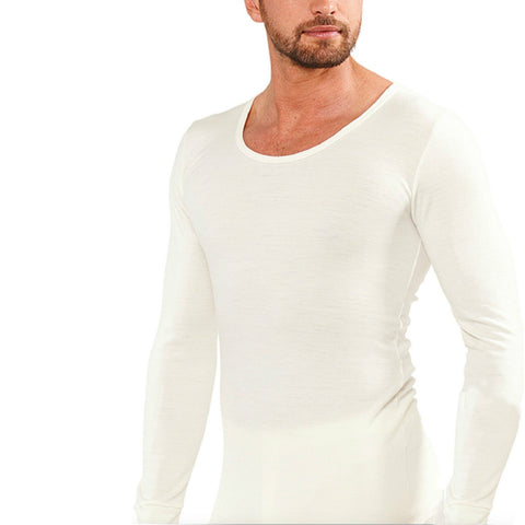 Darrahopens Fashion > Men's Fashion > Men's Underwear & Socks Mens THERMAL Long Sleeve Top Merino Wool Blend Underwear AUS MADE Thermals Warm - X-Large (105cm)