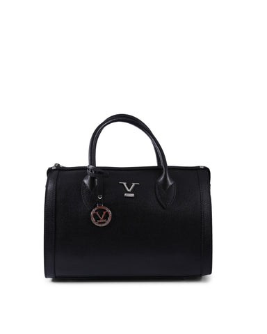 Darrahopens Fashion > Men's Fashion > Men's Underwear & Socks V Italia by VERSACE 1969 ABBIGLIAMENTO SPORTIVO SRL V Italia Black Leather Satchel Handbag - One Size