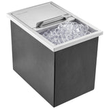 Darrahopens Fashion > Men's Fashion > Men's Underwear & Socks VEVOR Drop in Ice Chest, 18"L x 12"W x 14.5"H Stainless Steel Ice Cooler, Commercial Ice Bin with Sliding Cover, 40.9 qt Outdoor Kitchen Ice Bar, Drain-pipe and Drain Plug Included, for Cold Wine Beer