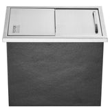 Darrahopens Fashion > Men's Fashion > Men's Underwear & Socks VEVOR Drop in Ice Chest, 18"L x 12"W x 14.5"H Stainless Steel Ice Cooler, Commercial Ice Bin with Sliding Cover, 40.9 qt Outdoor Kitchen Ice Bar, Drain-pipe and Drain Plug Included, for Cold Wine Beer