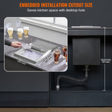 Darrahopens Fashion > Men's Fashion > Men's Underwear & Socks VEVOR Drop in Ice Chest, 18"L x 12"W x 14.5"H Stainless Steel Ice Cooler, Commercial Ice Bin with Sliding Cover, 40.9 qt Outdoor Kitchen Ice Bar, Drain-pipe and Drain Plug Included, for Cold Wine Beer