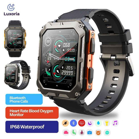 Darrahopens Fashion > Men's Fashion > Men's Watches Njord Gear Indestructible Tactical Smartwatch – Military Grade & Rugged - Orange Australia