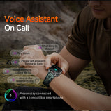 Darrahopens Fashion > Men's Fashion > Men's Watches Rugged Outdoor Smart Watch for Men - 1100mAh Extra Long Battery with LED Flashlight & Compass - 2.01" HD Screen Bluetooth Calling IP68 Waterproof Fitness Tracker - Orange