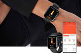 Darrahopens Fashion > Men's Fashion > Men's Watches Smart Watch 1.85-Inch Fitness Watch with Heart Rate Noninvasive Blood Sugar Monitor HRV Detection Body Temperature SOS Call Activity Tracker-Black In Australia - Darrahopens
