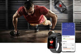 Darrahopens Fashion > Men's Fashion > Men's Watches Smart Watch 1.85-Inch Fitness Watch with Heart Rate Noninvasive Blood Sugar Monitor HRV Detection Body Temperature SOS Call Activity Tracker-Black In Australia - Darrahopens