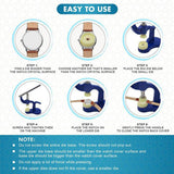 Darrahopens Fashion > Men's Fashion > Men's Watches Watch Case Press 12 Dies Back Cover Closer Watchmaker Repair Tool Kit Set