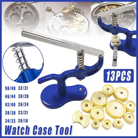Darrahopens Fashion > Men's Fashion > Men's Watches Watch Case Press 12 Dies Back Cover Closer Watchmaker Repair Tool Kit Set
