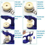 Darrahopens Fashion > Men's Fashion > Men's Watches Watch Case Press 12 Dies Back Cover Closer Watchmaker Repair Tool Kit Set