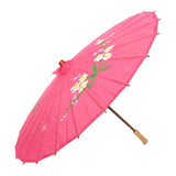 Darrahopens Fashion > Women's Fashion > Women's Accessories 12x PARASOL UMBRELLA Chinese Japanese Bamboo Flower Pattern 80cm Large BULK - Assorted Colour Pack