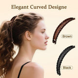 Darrahopens Fashion > Women's Fashion > Women's Accessories 2-pack banana hair clips - Banana hair comb - Double comb - Long hair clip - Fishtail hair clip - Suitable for women and girls