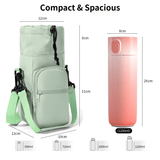 Darrahopens Fashion > Women's Fashion > Women's Accessories 2-Pack Black Muti-Pockets Insulated Water Bottle Holder and Adjustable Phone Crossbody Bag – 40oz Bottle Large Waterproof Cooler Sling Bag with Drawstring Closure and PE Cotton and Aluminium Foil Lining In Australia - Darrahopens
