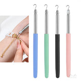 Darrahopens Fashion > Women's Fashion > Women's Accessories 2-Pack Pink Jewelry Fastener Helper Tool - Quick Bracelet & Fine Chain Wearer Aid With Telescopic Titanium Steel Hook
