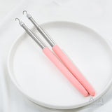 Darrahopens Fashion > Women's Fashion > Women's Accessories 2-Pack Pink Jewelry Fastener Helper Tool - Quick Bracelet & Fine Chain Wearer Aid With Telescopic Titanium Steel Hook