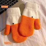 Darrahopens Fashion > Women's Fashion > Women's Accessories 2 pairs of warm gloves - knitted gloves - with cute animal prints - with warm and soft lining - The perfect winter gift for women or children.