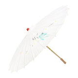 Darrahopens Fashion > Women's Fashion > Women's Accessories 2pc Set Parasol Umbrella Black + White Chinese Japanese Bamboo Flower Pattern