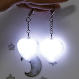 Darrahopens Fashion > Women's Fashion > Women's Accessories 2Pcs Heart Purse Light - LED Automatic Sensor Handbag Lamp, Rechargeable Mini Bag Night Light for Women & Girls - Touch Activated Keychain Light for Totes, Backpacks, Travel Gifts - White - Size 5cm*6cm In Australia - Darrahopens